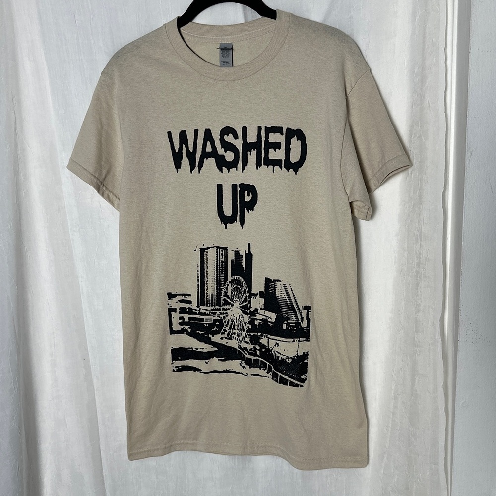 3/$20 💥 Atlantic‎ City Washed Up Graphic Cotton T-Shirt | Sz Small